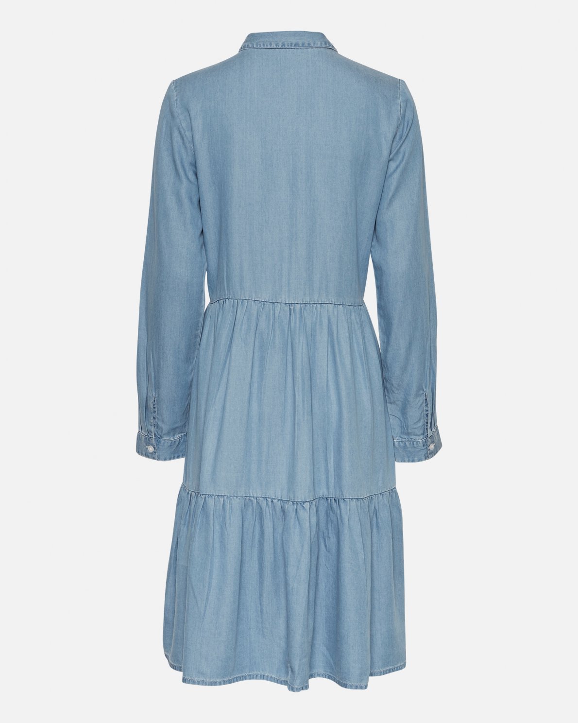 Philippa LS Shirt Dress - Blue Wash - Moss Copenhagen - Kjoler - VILLOID.no