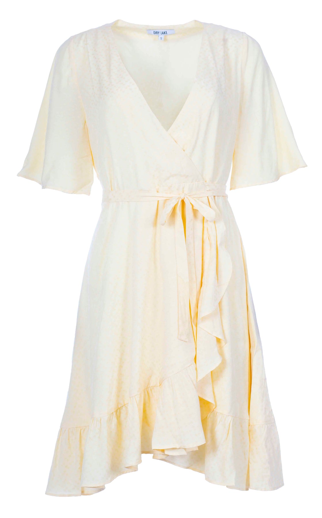 Nanny Dress - Yellow Jacquard - Dry Lake - Kjoler - VILLOID.no