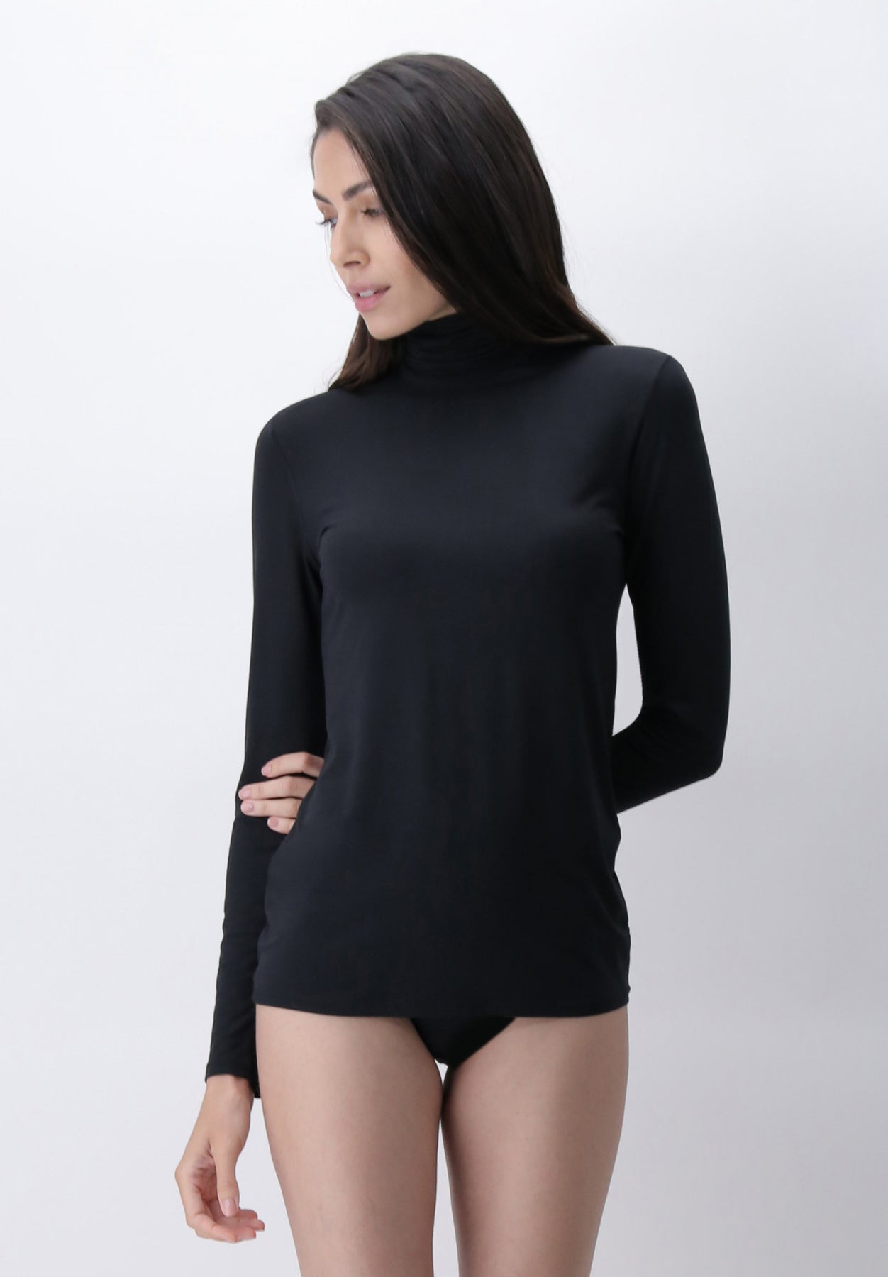 Perfect Line Turtle Longsleeve - Black