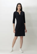 Travel Dress 3/4 Sleeve Glam - Black