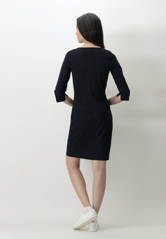 Travel Dress 3/4 Sleeve Glam - Black