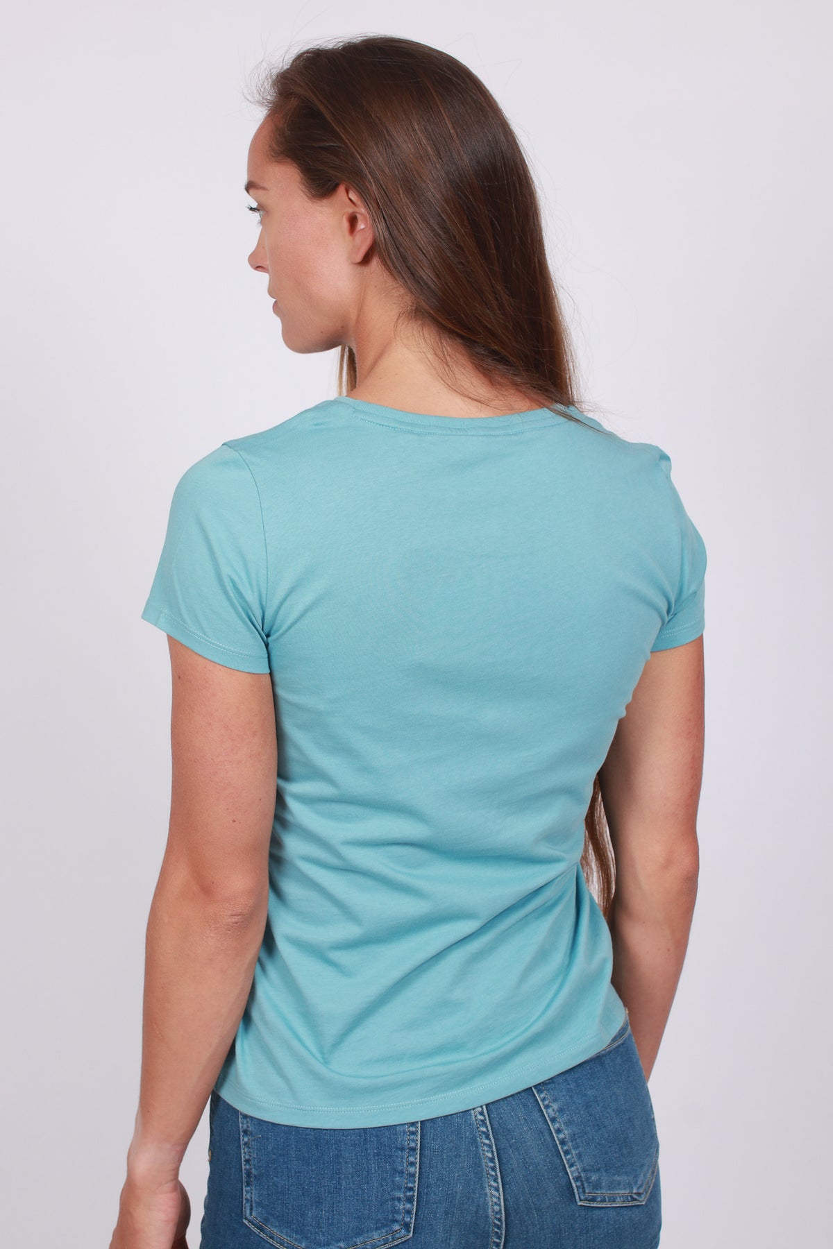 Color Lock Up SS T-shirt - Seafoam Blue - GANT - T-skjorter & Topper - VILLOID.no