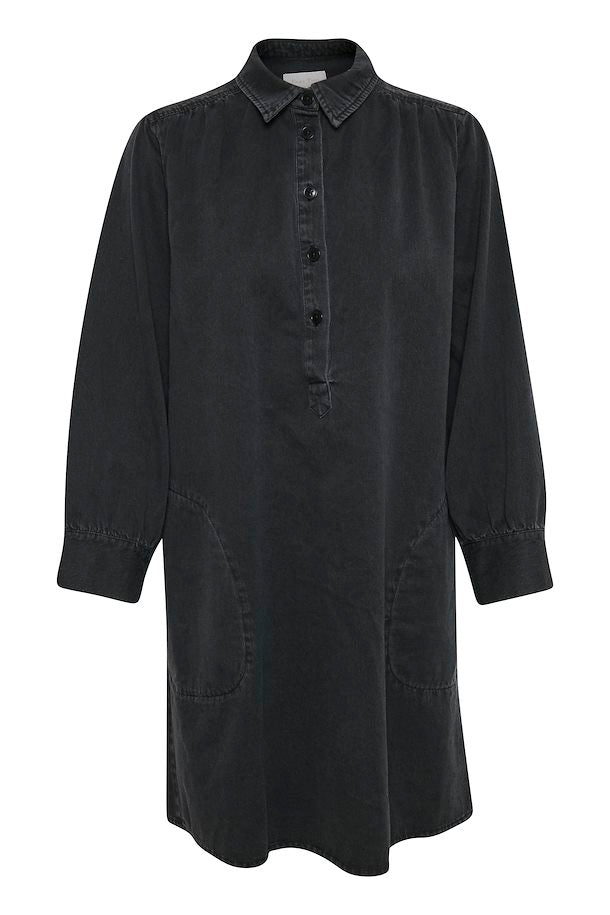 HuanPW Dress - Washed Black Denim