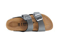 Arizona Birko-Flor Narrow - Icy Metallic Anthacite - Birkenstock - Sko - VILLOID.no