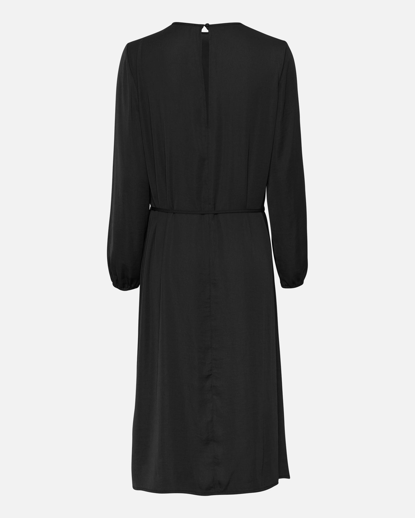 Felina Polysilk Dress - Black - Moss Copenhagen - Kjoler - VILLOID.no