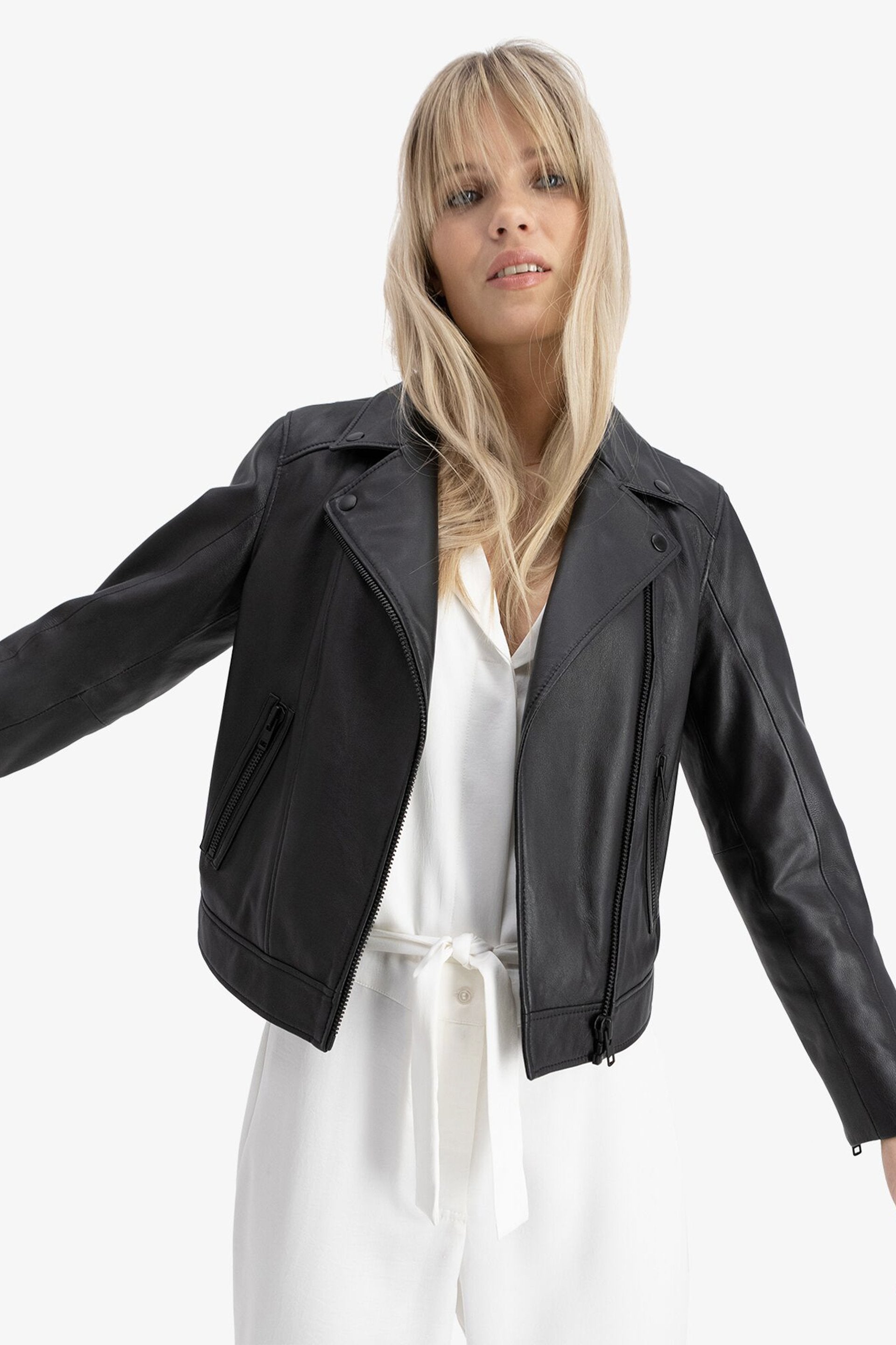 City Leather Jacket - Black - Camilla Pihl - Jakker - VILLOID.no
