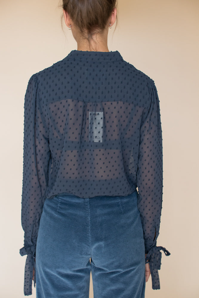 Sheer Top - Vintage Indigo - MAUD - Bluser & Skjorter - VILLOID.no